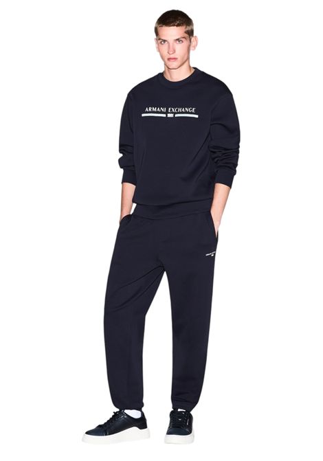 Felpa girocollo con logo ARMANI EXCHANGE | Felpe | XM000982 AF10818UB101